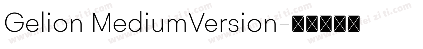 Gelion MediumVersion字体转换